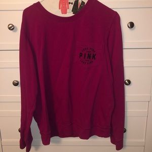 crewneck from pink